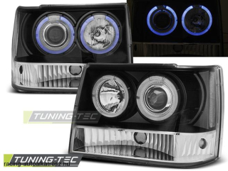 Chrysler Jeep Grand Cherokee Első Lámpa, Tuning-Tec, Angel Eyes (Évj.: 1993 - 1998)