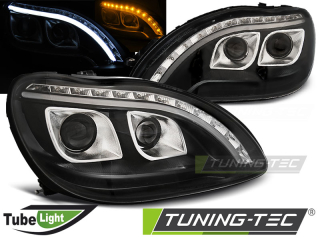 Mercedes Benz S-Klasse W220 Első Lámpa, Tube Light LED helyzetjelzővel (Évj.: 1998.09 - 2005.05) by Tuning-Tec