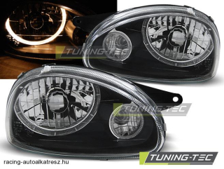 Opel Corsa B, Angel Eyes, Első Lámpa (Évj.: 1993.02 - 2000.10) by Tuning-Tec 