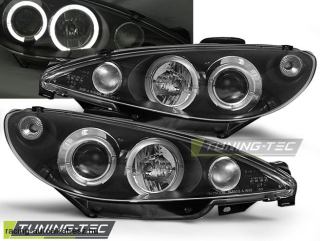 Peugeot 206 Első Lámpa, Tuning-Tec, Angel Eyes (Évj.: 2002 - től) 