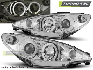 Peugeot 206 Első Lámpa, Tuning-Tec, Angel Eyes (Évj.: 1998.10 - 2002) 