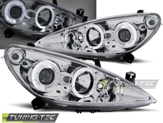 Peugeot 307 Első Lámpa, Tuning-Tec, Angel Eyes (Évj.: 2001.04 - 2005.06) 