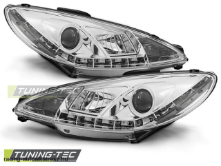 Peugeot 206 Első Lámpa, Tuning-Tec, Daylight, Nappali menetfény Optikás (Évj.: 1998.10 - 2002) 