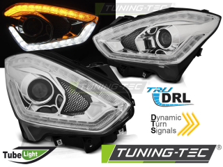 Suzuki Swift  VI Dinamikus LED Első Lámpa, Tuning-Tec, Tube Light Menetfény Optikás(Évj.: 2017 -től) 