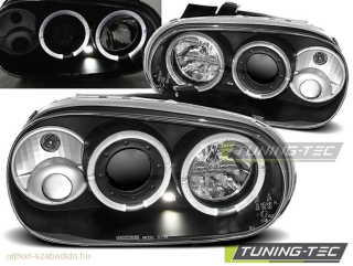 VW Golf 4 Első Lámpa, Tuning-Tec, Angel Eyes (Évj.: 1997.09 - 2003.09)