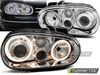 VW Golf 4 Első Lámpa, Tuning-Tec, Angel Eyes (Évj.: 1997.09 - 2003.09)