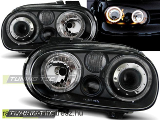 VW Golf 4 Első Lámpa, Tuning-Tec, Angel Eyes (Évj.: 1997.09 - 2003.09)