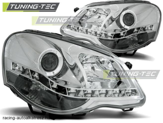 VW Polo 9N Első Lámpa, Tuning-Tec, Daylight, Nappali menetfény Optikás (Évj.: 2005.04 - 2009)