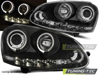 VW Golf 5 Első Lámpa, Tuning-Tec, Angel Eyes (Évj.: 2003.10 - 2009)