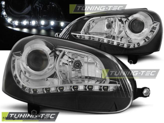 VW Golf 5 Első Lámpa, Tuning-Tec, Daylight, Nappali menetfény Optikás (Évj.: 2003.10 - 2009)
