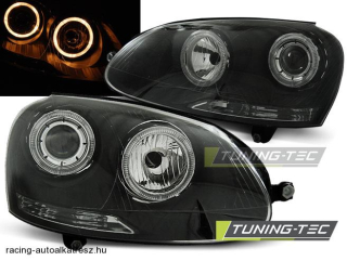 VW Golf 5 Első Lámpa, Tuning-Tec, Angel Eyes (Évj.: 2003.10 - 2009)