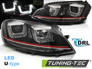VW Golf 7, U-Type, Red-Line, Tru DRL, Első Lámpa, (Évj.: 2012.11 -től) by tuning-Tec