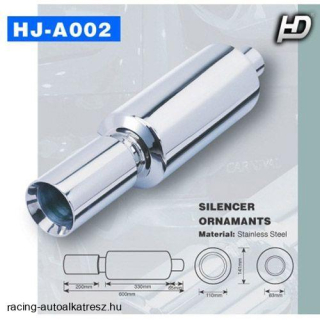 Kipufogódob rozsdamentes acél KP-HJA002