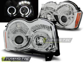 CHRYSLER JEEP GRAND CHEROKEE 08-10 ANGEL EYES CHROME Tuning-Tec Fényszóró