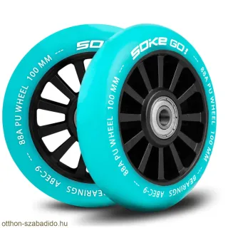 Soke roller kerekek 100 mm türkiz 2 db