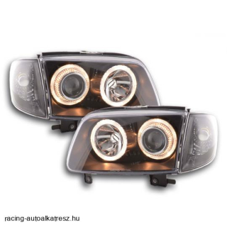 VW Polo 6N2 Első Lámpa, FK-Automotive, Angel Eyes (Évj.: 1999.10 - 2001.10)