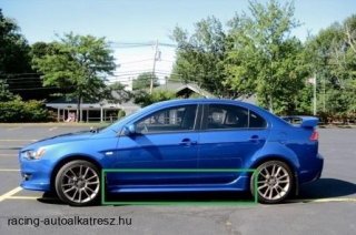 Mitsubishi Lancer X 2007-évjárattól,küszöb spoiler