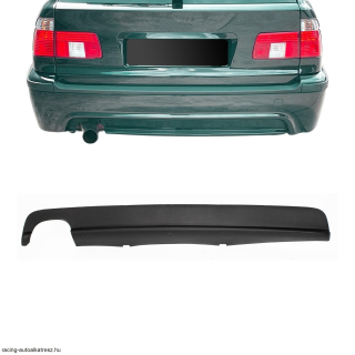 BMW 5er E39 Limo/ Touring (1996 - 2003) hátsó lökhárító diffúzor, matt fekete