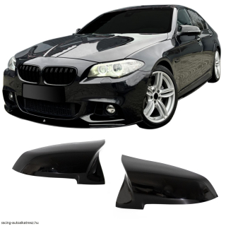 BMW F10 LCI, F11, F06, F12, F13, F02, F03, F04, (2014-2018) fényes fekete visszapillantó tükör borítás