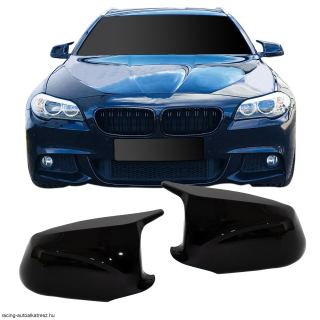 BMW F10, F11 2010-2013 fényes fekete visszapillantó tükör borítás