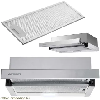 BERDSEN teleszkópos kihúzható páraelszívó 50 cm Inox BT-233