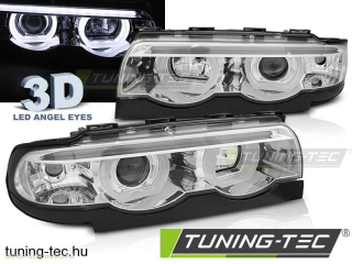 BMW E38 94-01 3D ANGEL EYES LED CHROME Tuning-Tec Fényszóró