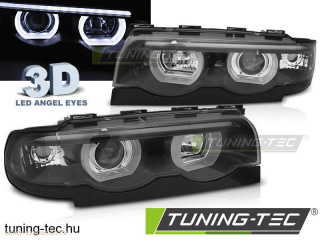 BMW E38 94-01 3D ANGEL EYES LED BLACK Tuning-Tec Fényszóró