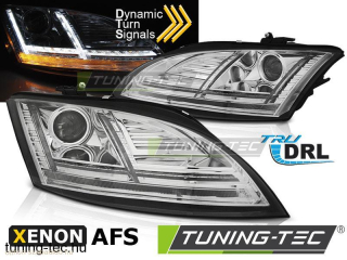 AUDI TT 10-14 8J CHROME LED SEQ HID AFS DRL Tuning-Tec Fényszóró