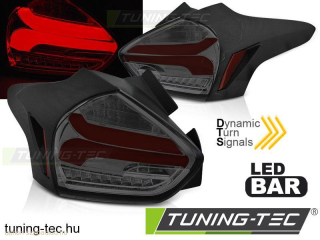 FORD FOCUS 3 15-18 HATCHBACK SMOKE RED SEQ LED Tuning-Tec Hátsó Lámpa
