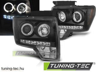 FORD F150 MK12 08-14 ANGEL EYES BLACK Tuning-Tec Fényszóró