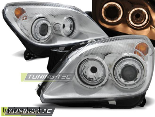 OPEL ASTRA H 03.04-09 3.5D Angel Eyes króm Tuning-Tec Fényszóró