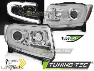 CHRYSLER JEEP GRAND CHEROKEE 11-13 CHROME TUBE LIGHT Tuning-Tec Fényszóró