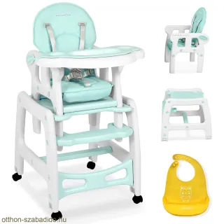 Ricokids Etetőszék 5 az 1-ben Sinco türkiz