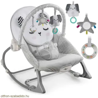 Ricokids többfunkciós nyugágy, vibrációval, szürke