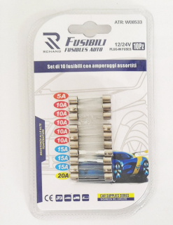 17242 üvegbiztosíték nagy, 10 db-os
