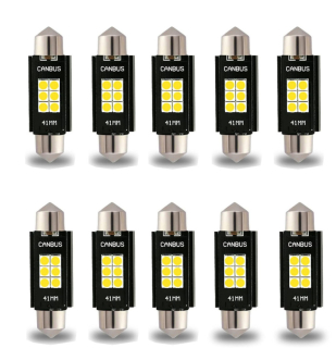 SMD-ROOF-3030-31 - 10db-os 31MM-3030-6SMD Szofita - CANBUS - 12-24V Hűtőbordákkal