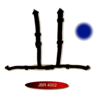 3 colos hagyományos csatos sport öv JBR-4002-3BL
