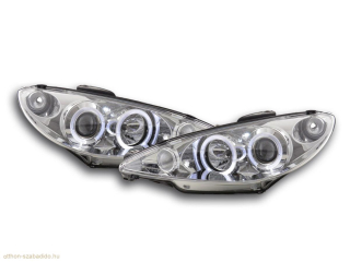 Angel Eyes fényszórók Peugeot 206 típus: S16 99- évjárat: 02-05 króm