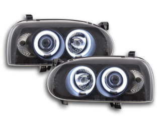 Angel Eye Fényszóró  CCFL VW Golf 3 évjárat: 92-98 fekete