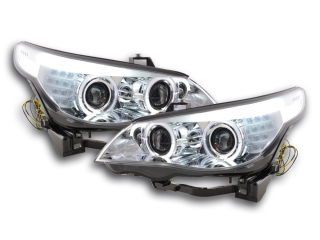 Angel Eye Fényszóró  LED Xenon BMW széria: 5 E60/E61 évjárat: 03-04 króm RHD
