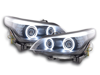Angel Eye Fényszóró  CCFL Xenon BMW széria: 5 E60/E61 évjárat: 05-08 fekete
