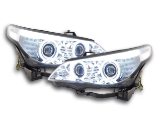 Fényszóró Angel Eyes CCFL Xenon BMW széria: 5 E60/E61 évjárat: 05-08 króm RHD
