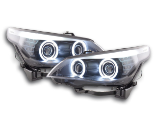 Angel Eye Fényszóró  CCFL Xenon BMW széria: 5 E60/E61 évjárat: 05-08 fekete króm RHD