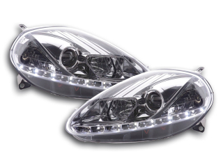 Nappali menetfényes fényszóró  Fiat Grande Punto Typ 199 évjárat: 05-08 króm
