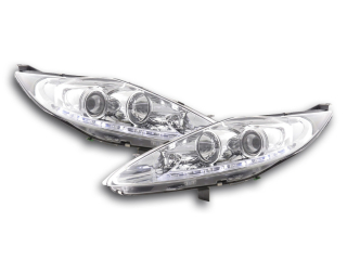 Nappali menetfény optikás fényszóró Ford Fiesta évjárat: 08-12 króm