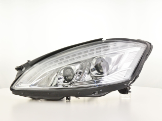 fényszórók Xenon nappali menetfény LED DRL kinézet Mercedes-Benz s osztály W221 05-09 évjárat króm