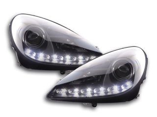 Nappali menetfényes fényszóró LED-es (DRL kinézet) Mercedes SLK 171 évjárat: 04-11 fekete