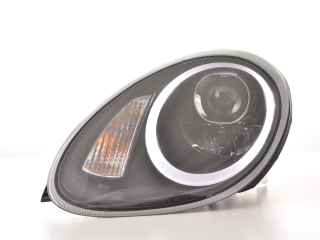 fényszórók Xenon nappali menetfény LED DRL kinézet Porsche Boxster (987) évjárat: 04-08 fekete