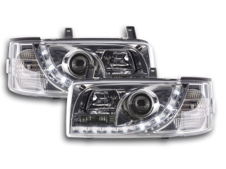 Nappali menetfényes fényszóró LED-es (DRL kinézet) VW Bus T4 évjárat: 90-03 króm