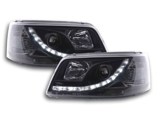 Nappali menetfényes fényszóró LED DRL-el VW Bus T5 évjárat: 03-09 fekete